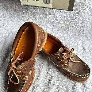 Timberland Brown Leather Boat Shoes